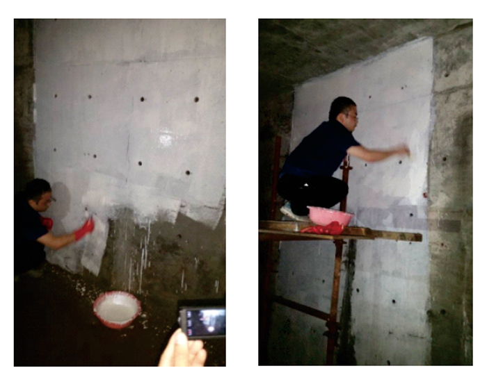 珠海七星級(jí)芙蓉樹(shù)酒店地下4層停車庫(kù)墻面防滲防水修繕工程